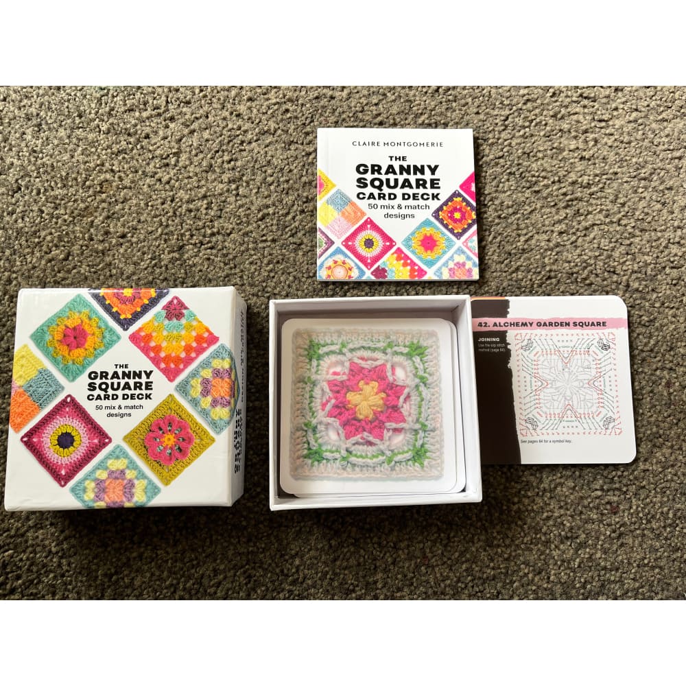 The granny square card deck by claire montgomerie - needlecraft patterns crafts
