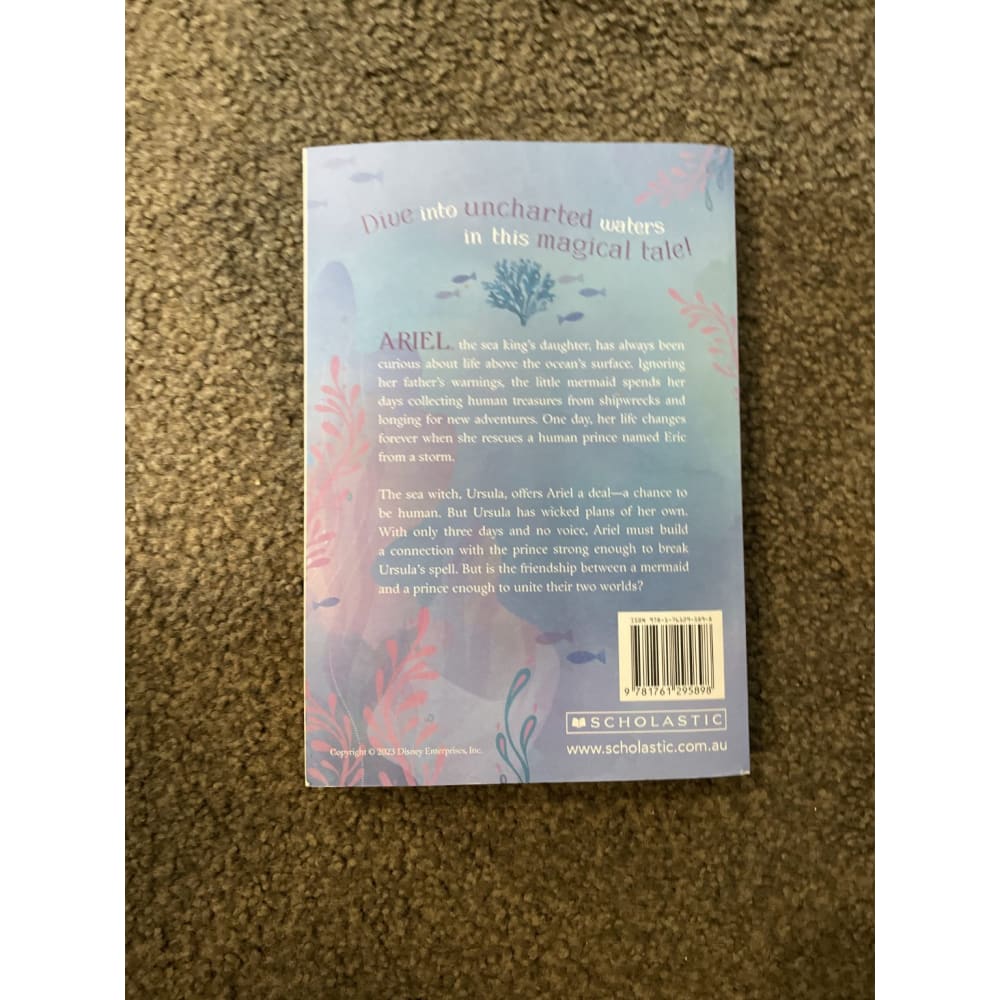 Disney’s the little mermaid: the novelisation - print books book - children’s - fiction printed media