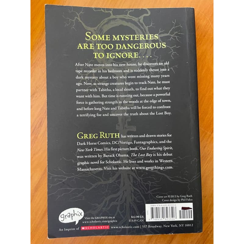The lost boy - greg ruth (graphic comic for 8-12y) - print books book - children’s - condition: used - literature