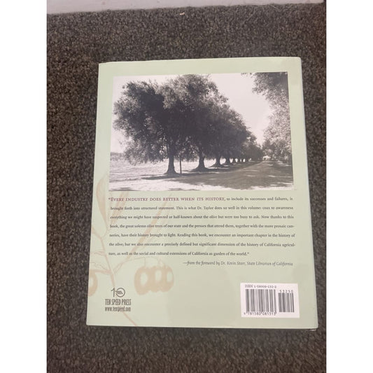 The olive in california: history of an immigrant tree - judith taylor - print books book - condition: used - history