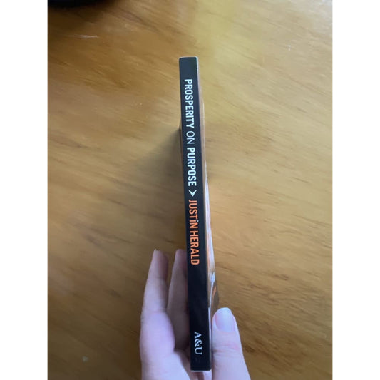 Prosperity on purpose - justin herald - print books book - condition: used - self-help printed media