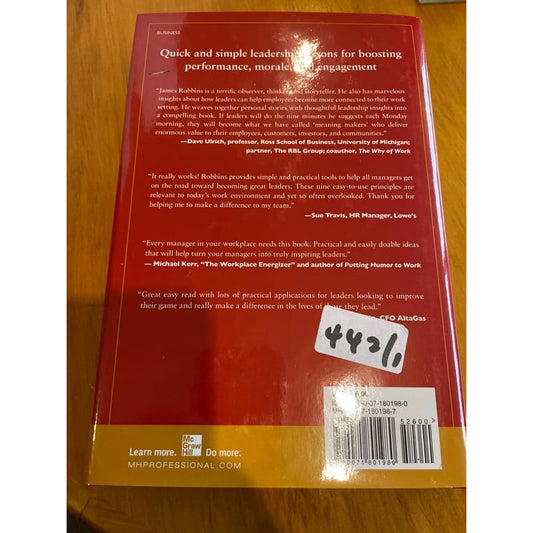 Nine minutes on monday – james robbins (brand new hardcover with jacket) - print books book - business & leadership