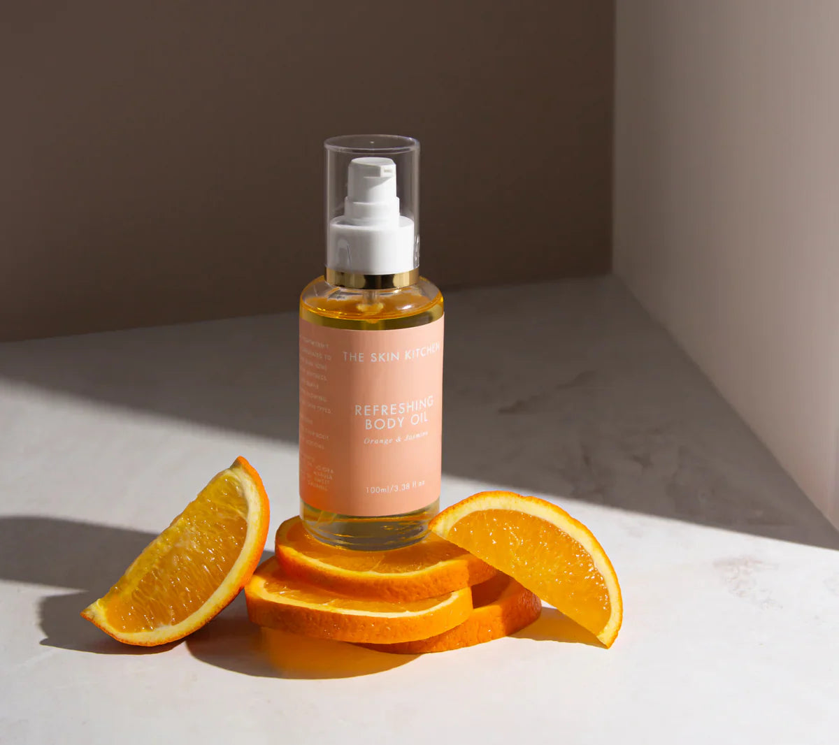 The skin kitchen refreshing body oil orange & jasmine 100ml - body oil health and wellness
