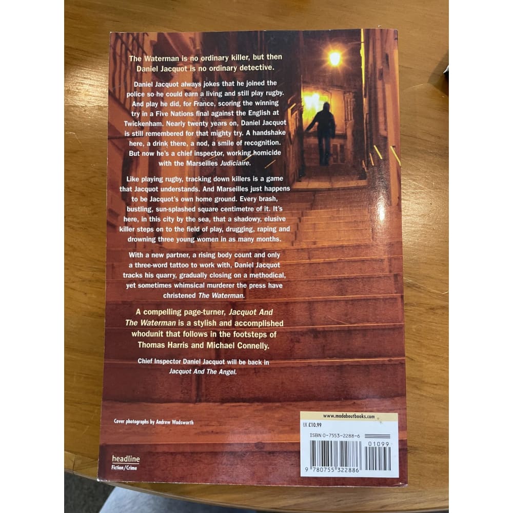 Jacquot and the waterman - martin o’brien - print books book - condition: used - crime - fiction printed media