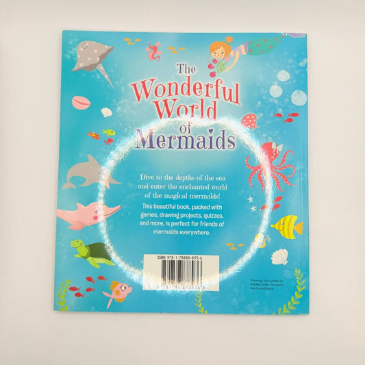The wonderful world of mermaids by lisa regan & sam loman - children’s activity book - print books printed media