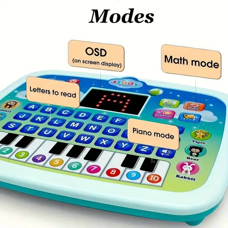 Interactive learning touch pad for toddlers - educational toys educational - electronics - gadget toys