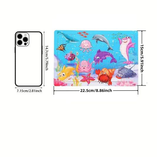 Wooden jigsaw puzzle – school bus design | toddler-friendly first puzzle – brand new - wooden & pegged puzzles kids