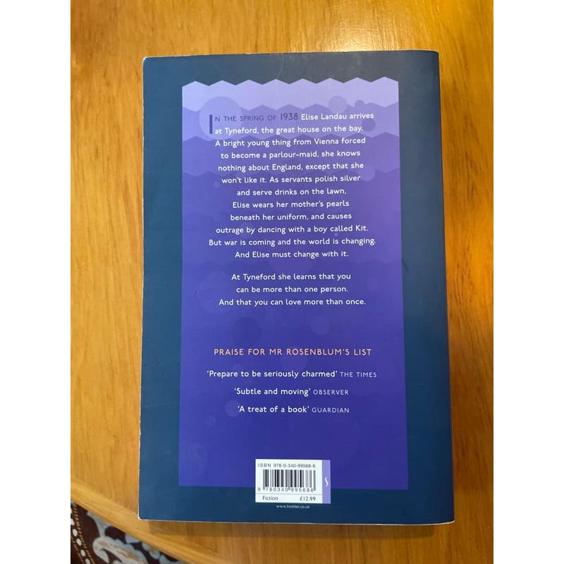 The novel in the viola - natasha solomons - print books book - condition: used - fiction printed media