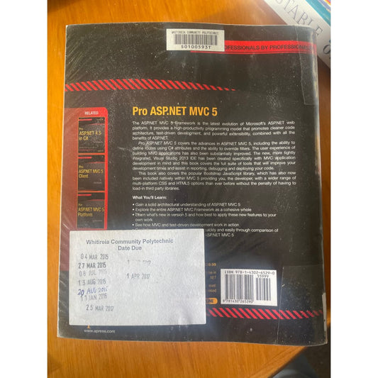 Apress pro asp.net mvc 5 - fifth edition - print books book - condition: used - programming - technical printed media
