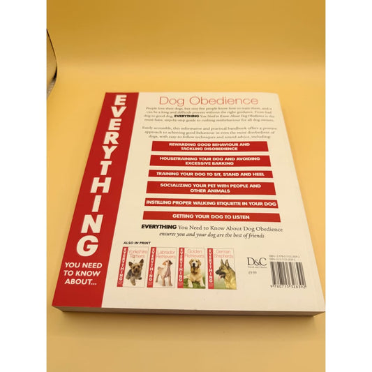 Everything you need to know about dog obedience by jennifer bridwell - books condition: used printed media