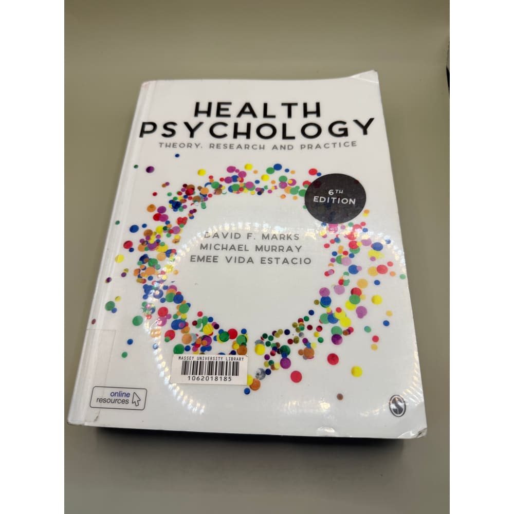 Health psychology: theory research and practice (6th edition) - e-books condition: used printed media
