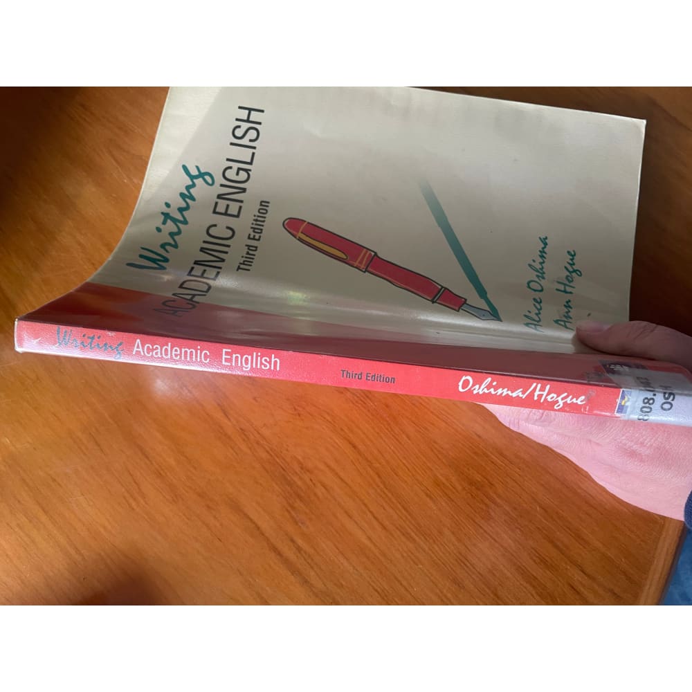 Writing academic english: third edition - alice oshima & ann hogue - print books book - condition: used - education