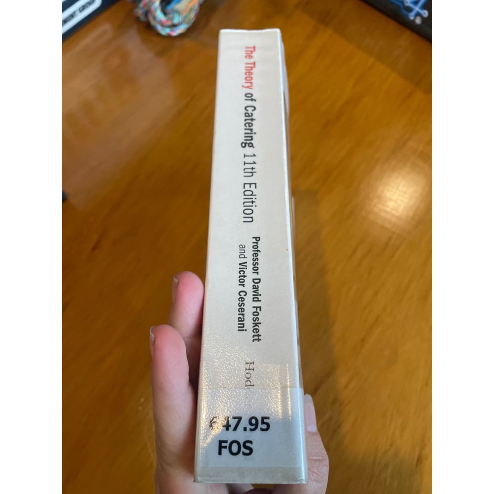 The theory of catering - print books book - condition: used - cooking - education printed media
