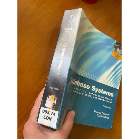 Database systems - thomas connolly & carolyn begg - print books book - condition: used - non-fiction - technology