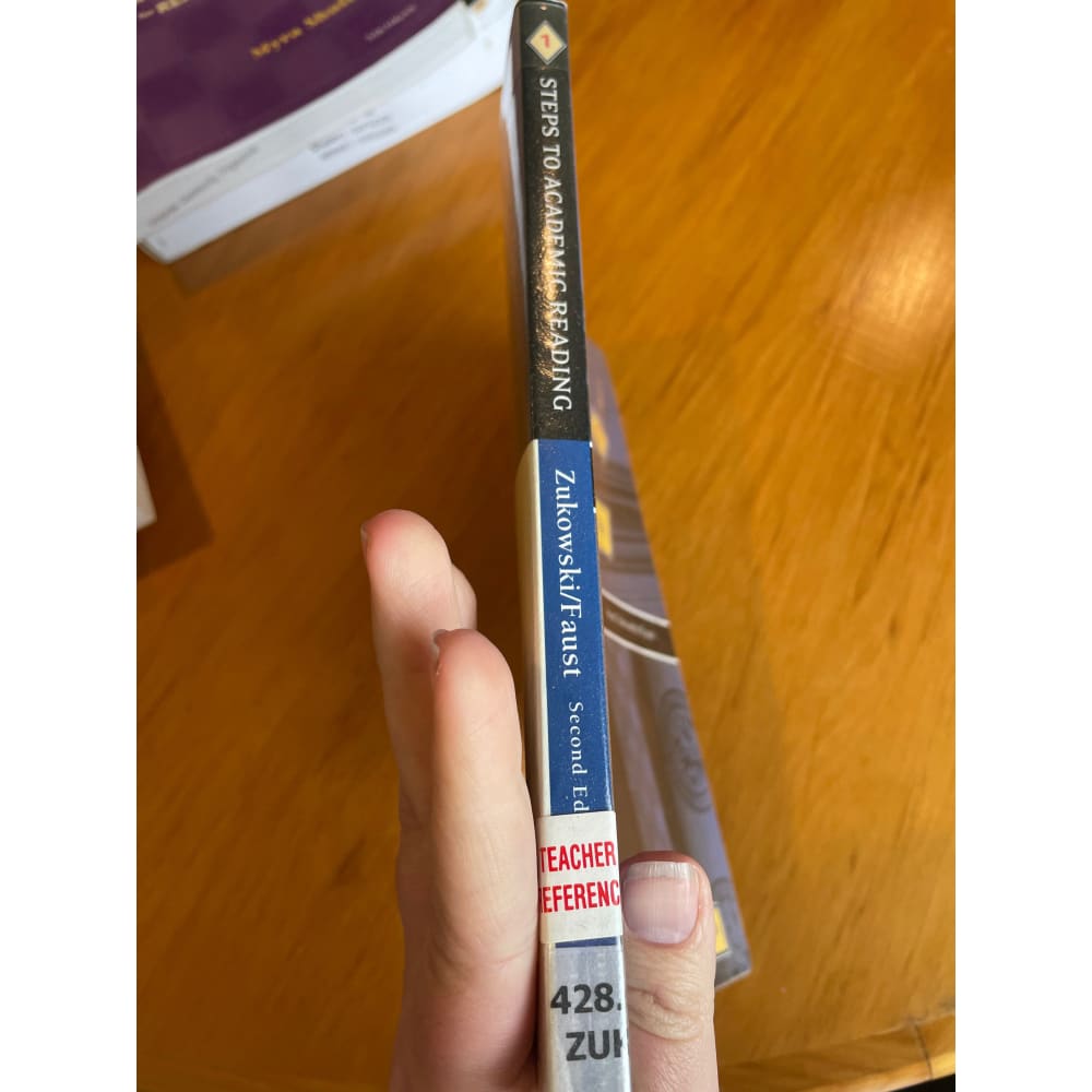 Steps to academic reading - print books book - condition: used - education printed media