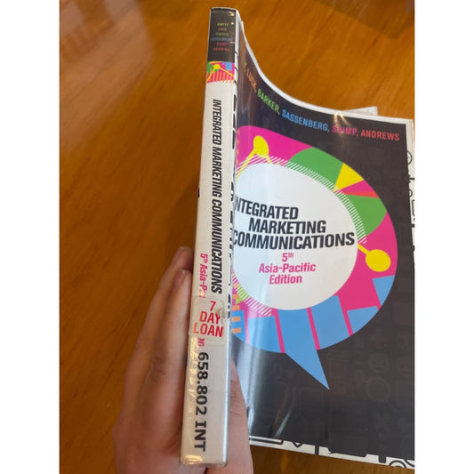 Integrated marketing communications - 5th asia pacific edition - print books book - business - condition: used