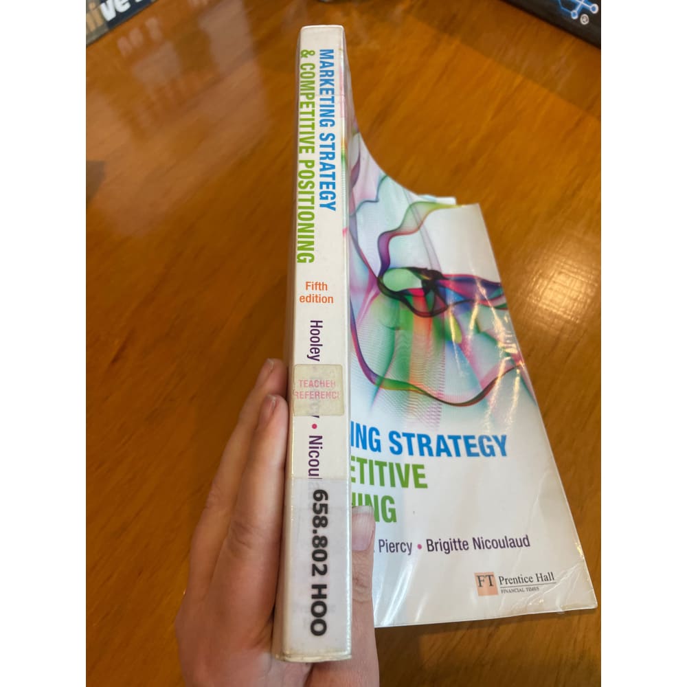 Marketing strategy & competitive positioning - print books book - business - condition: used - marketing printed media