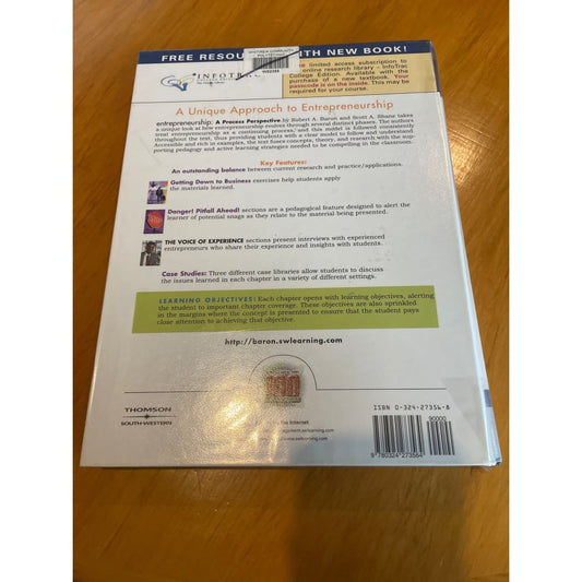 Enterpreneurship - a process perspective - print books book - business - condition: used - non-fiction printed media
