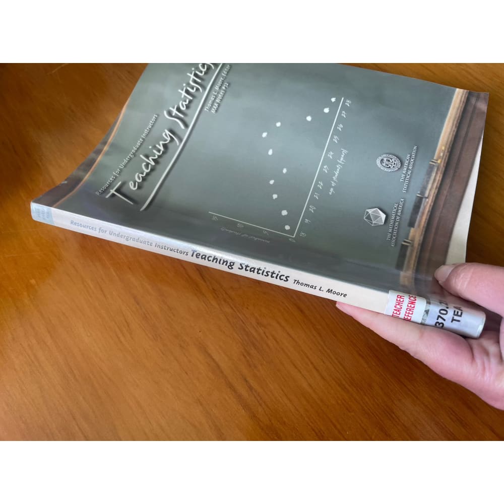 Teaching statistics - thomas l. Moore - print books book - condition: used - education printed media