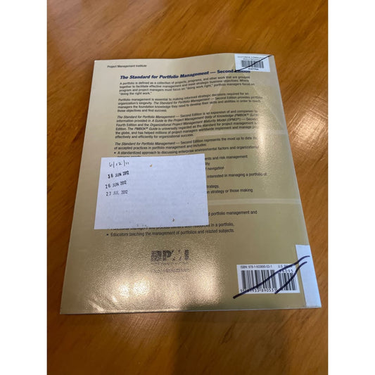 The standard for portfolio management - second edition - print books book - business - condition: used - management