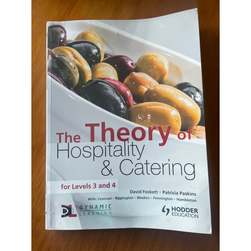 The theory of hospitality & catering for levels 3 & 4 - print books book - condition: used - cooking - education