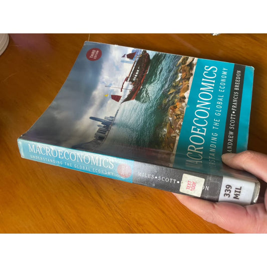 Macroeconomics - understanding the global economy - print books book - condition: used - economics printed media