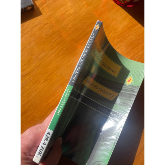 Steps to academic reading - out of the ordinary - print books book - education printed media