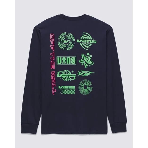 Vans size s logo space long sleeve t-shirt - t-shirts tops men’s apparel