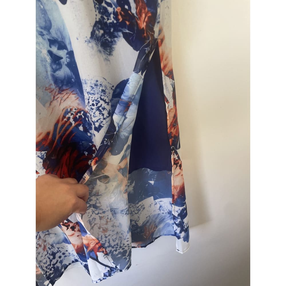 Vertice (nz) size 10 tunic – crossover back with side splits | excellent condition - tank tops blouse - clothing &