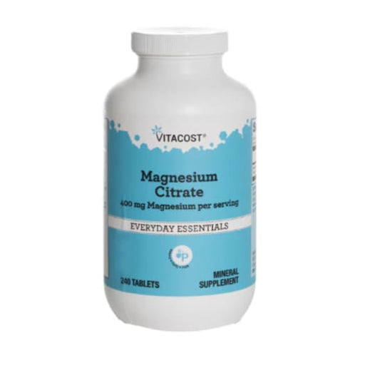 Vitacost magnesium citrate - 240 tablets - minerals health and wellness