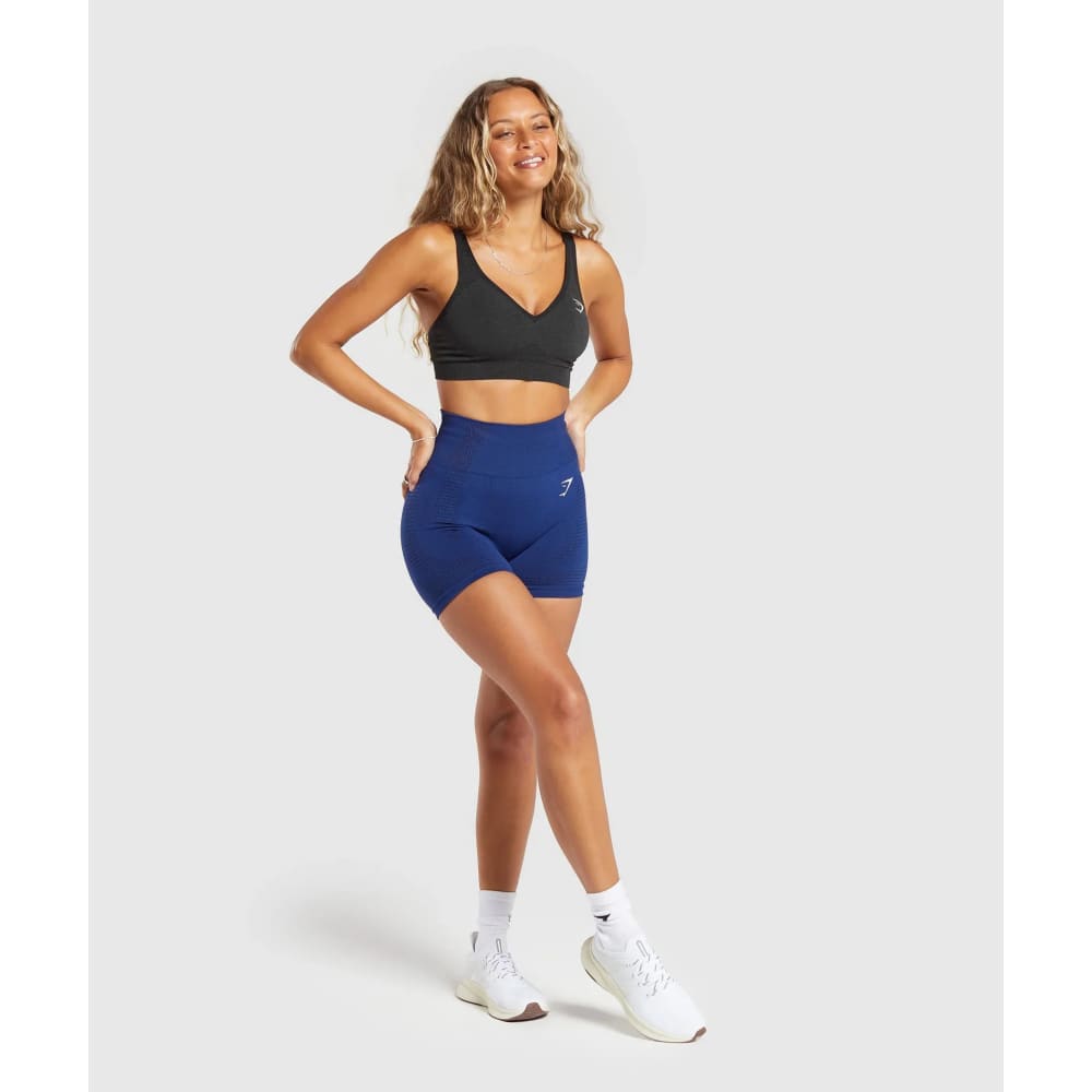 Gymshark size m vital seamless 2.0 shorts blue - shorts special categories women’s apparel