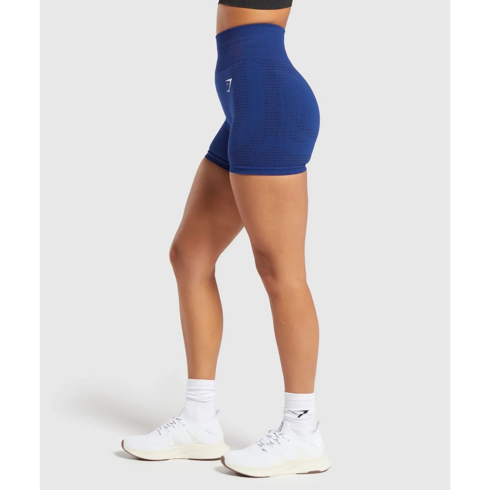 Gymshark size m vital seamless 2.0 shorts blue - shorts special categories women’s apparel