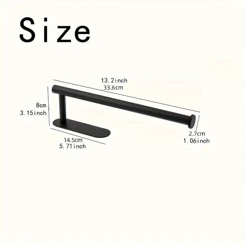 Wall mounted paper towel holder – no-drill install | space-saving kitchen & bathroom organiser - paper towel holders