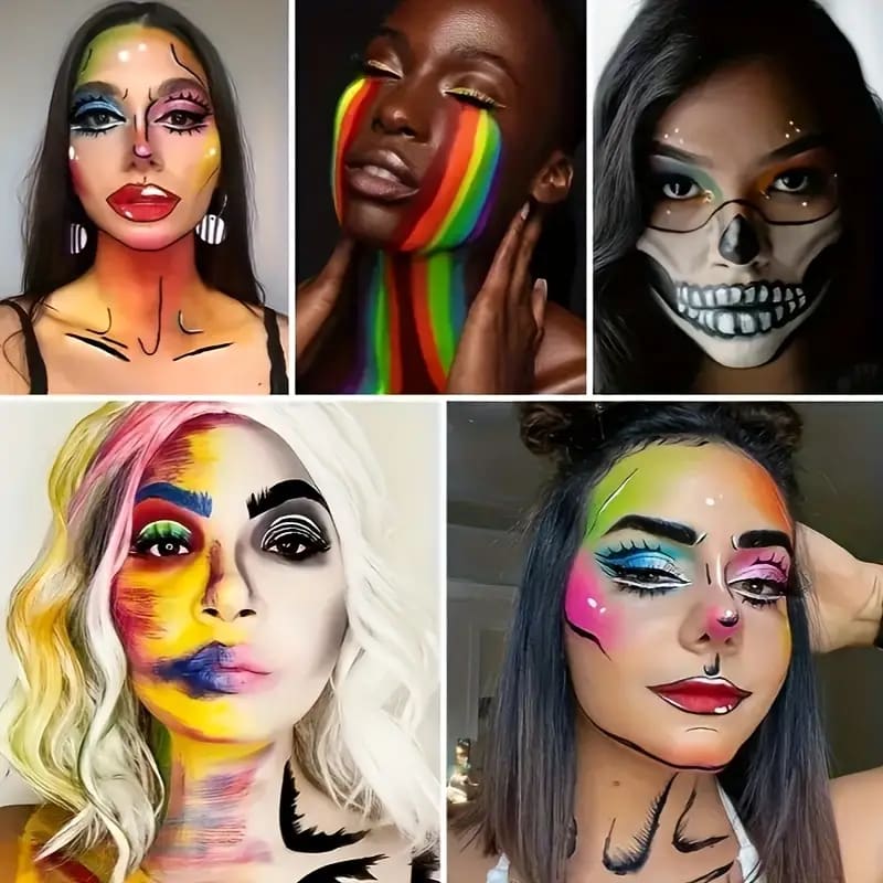 8-color water-soluble makeup / face paint palette - costume & stage makeup women’s beauty product