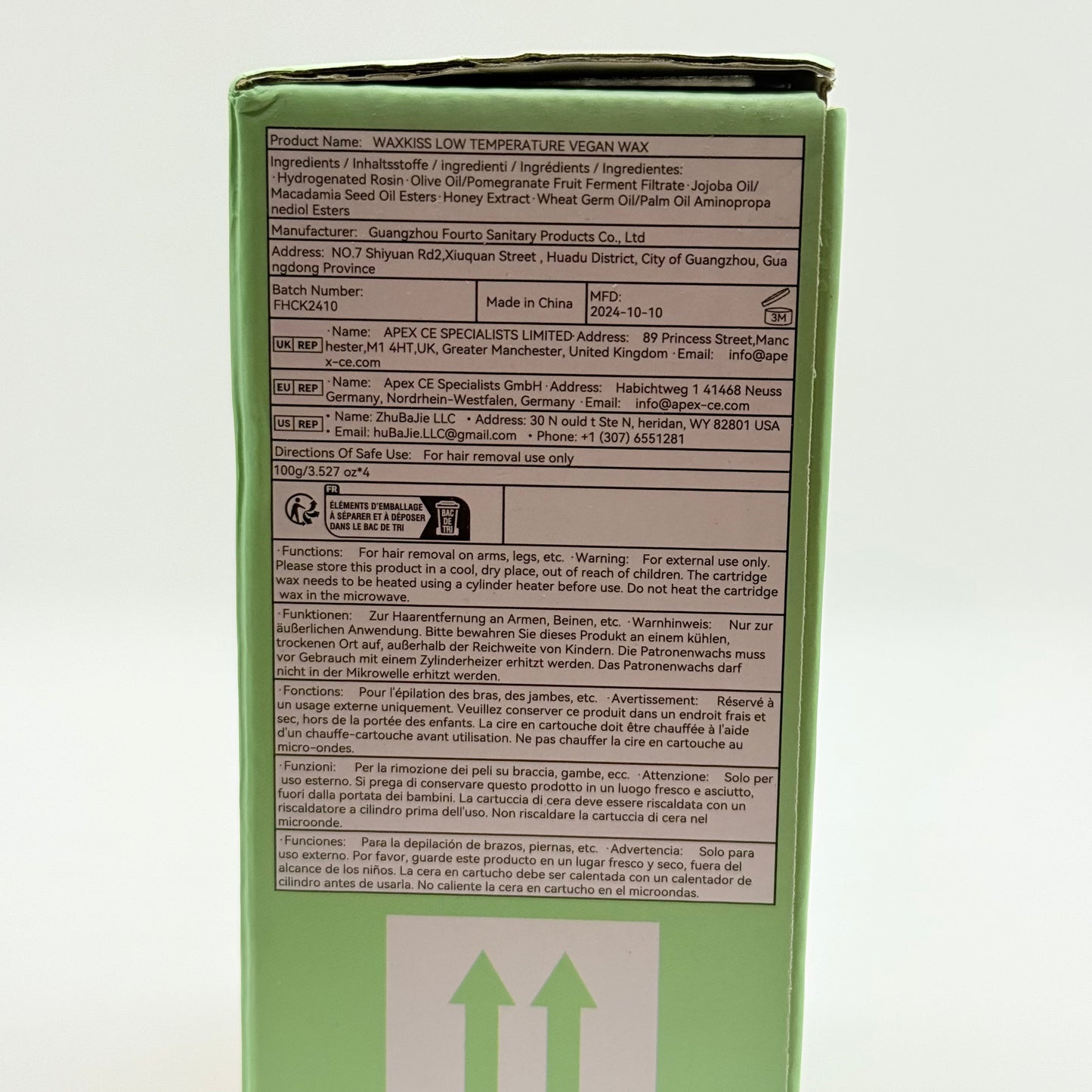 Waxkiss low temperature vegan wax - 400g - waxing kits & supplies health and wellness