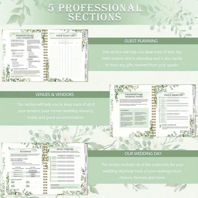 Window wedding planner book & organizer | elegant bridal journal – brand new - party supplies seasonal & holidays