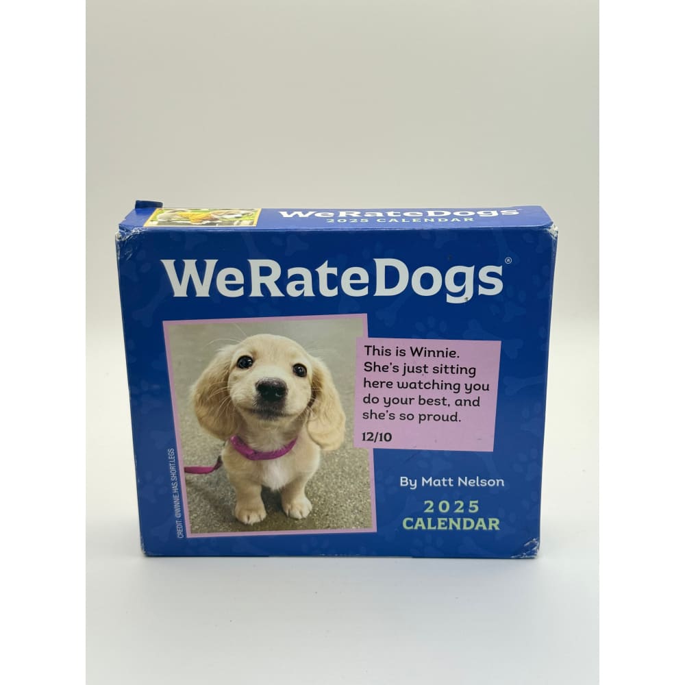 Weratedogs 2025 desk calendar | daily dog photos & captions | based on popular twitter feed | brand new - desk
