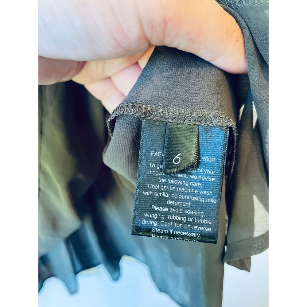 Whistle sheer top – size 6 (brand new cut-label recycled polyester with minor flaws) - blouses blouse - bnew label cut