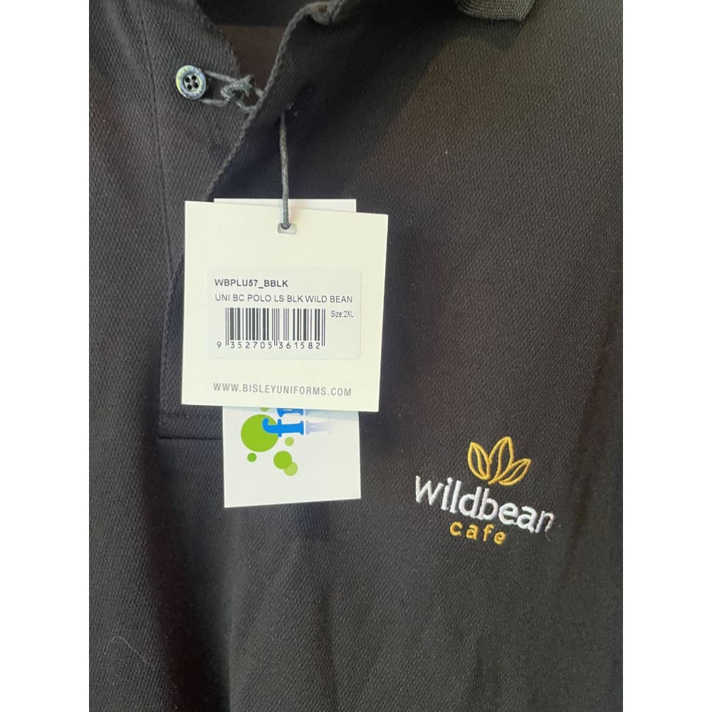 Wildbean cafe uniform top – size 2xl | brand new workwear shirt - polos clothing & fashion - long sleeve - tee - top