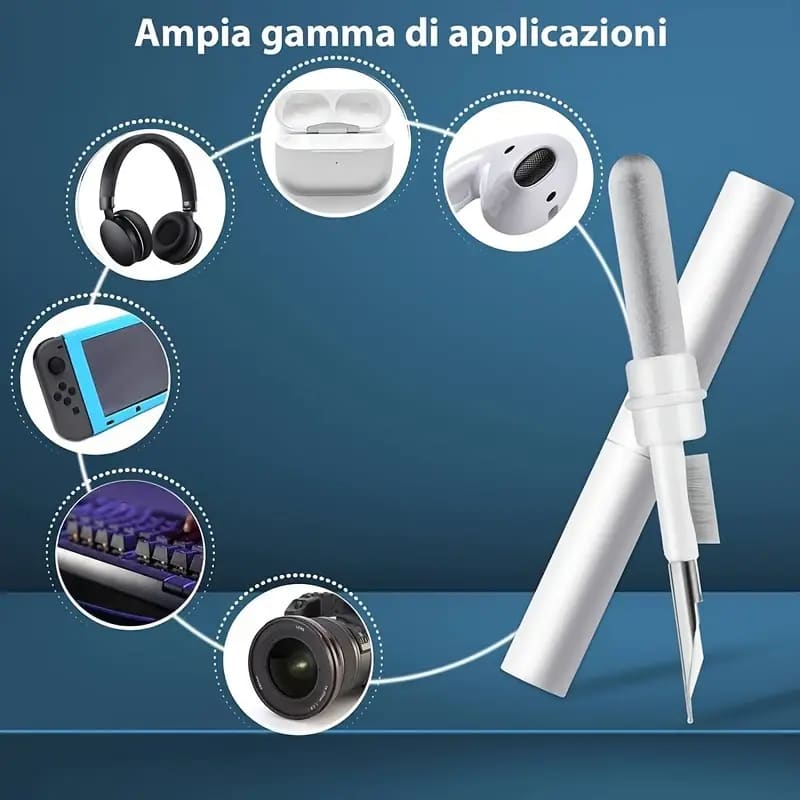 Wireless white earphone / pod cleaning pen | multi-tool for earbuds keyboards & more – brand new - electronics cleaners
