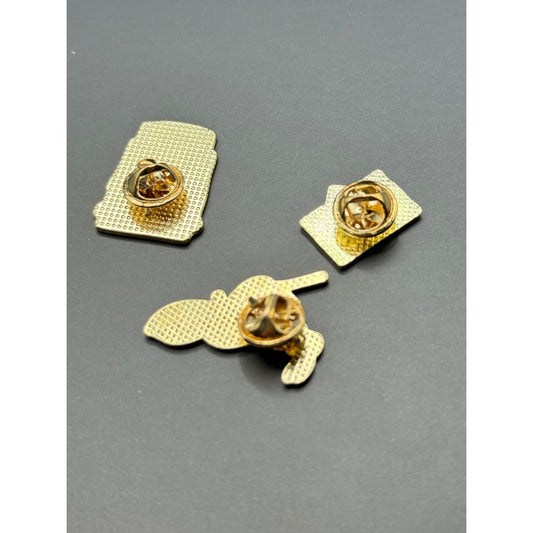 3x enamel pin set - brooches & lapel pins accessories women’s apparel