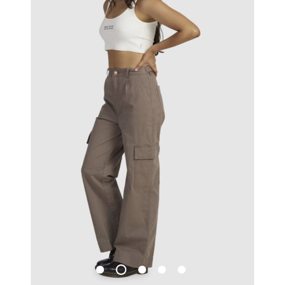 Rvca twill cargo pant - size 32 (14) - cargo pants cargo - clothing & fashion - pants women’s apparel