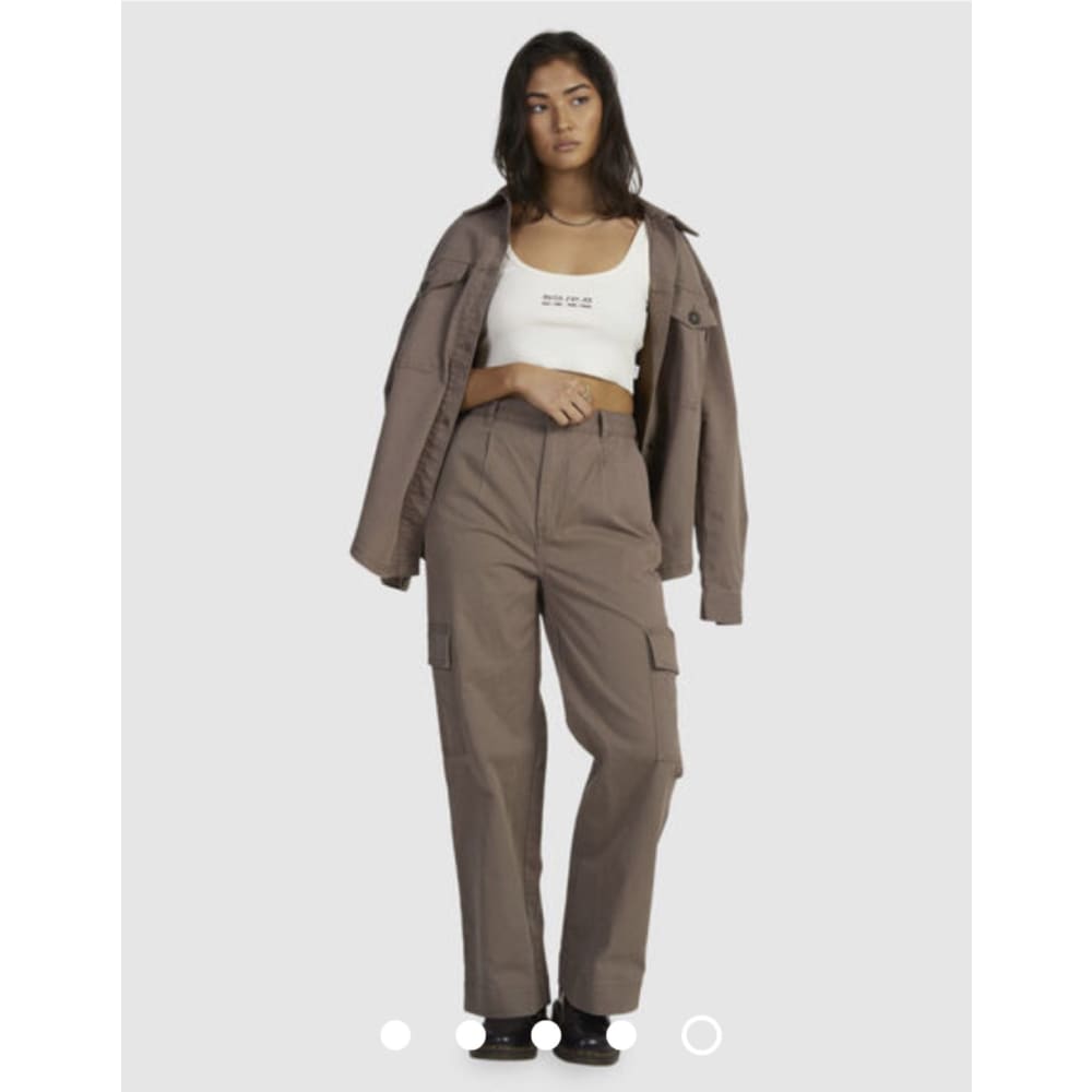 Rvca twill cargo pant - size 32 (14) - cargo pants cargo - clothing & fashion - pants women’s apparel