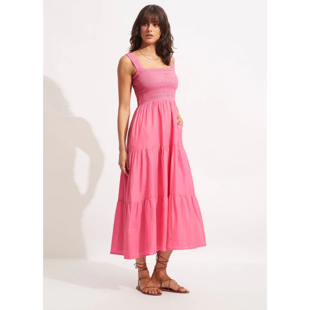 Seafolly size m faithful midi pink - dresses top womenās apparel
