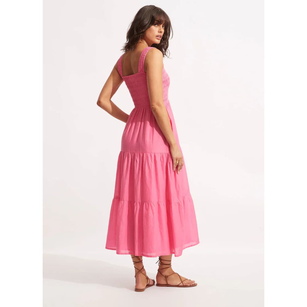 Seafolly size m faithful midi pink - dresses top womenās apparel