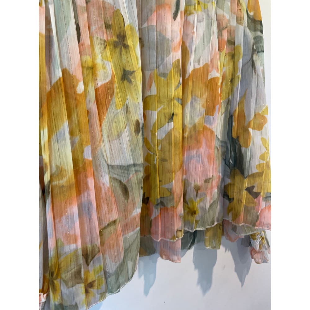 Shein floral stand shift blouse size s - clothing tops blouse - clothing & fashion - long sleeve - top womenās apparel