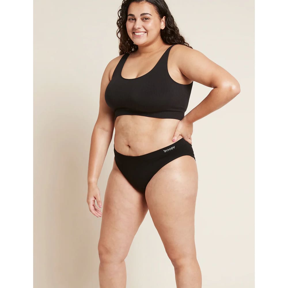 Boody size m period & leak-proof classic bikini moderate - heavy black - bikinis special categories women’s apparel