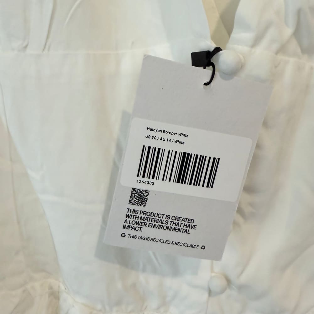 Princess polly size 14 halcyon romper white - one-pieces top women’s apparel