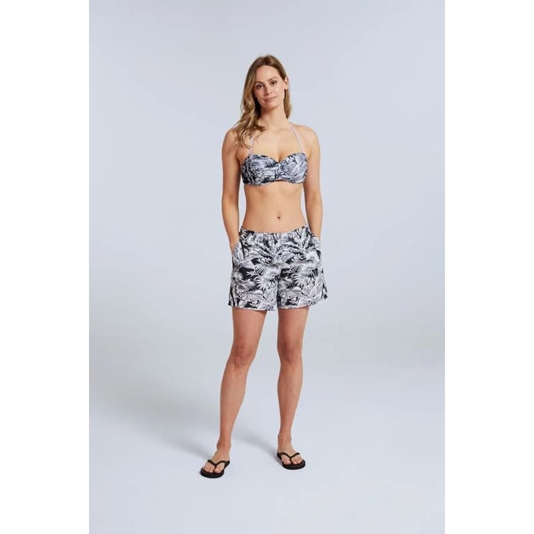 Animal size 10 reeva womens printed swim shorts - monochrome - swimwear special categories women’s apparel