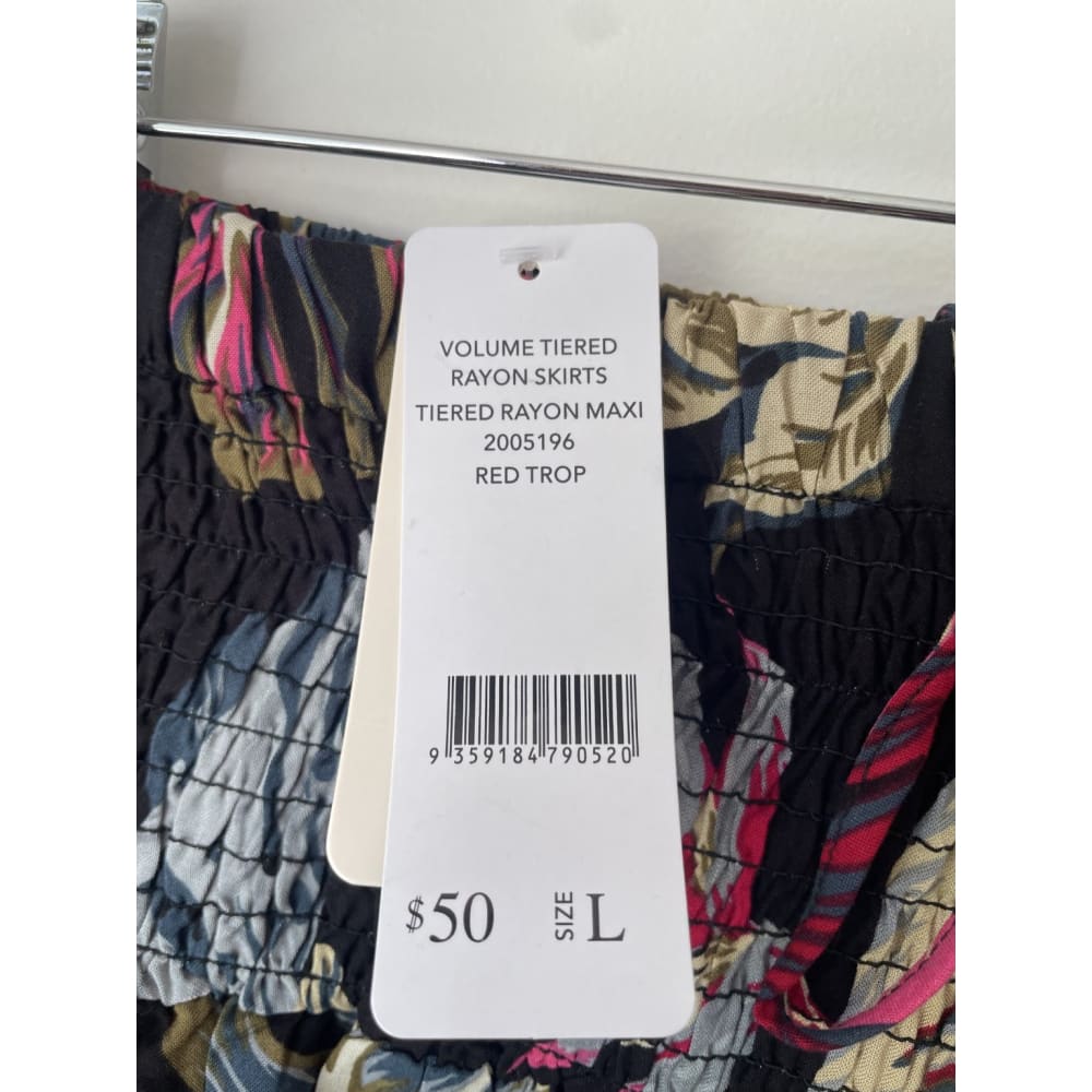 Bnwt millers size l volume tiered rayon skirt - skirts bottom - clothing & fashion - skirt - skirts womenâs apparel